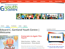 Tablet Screenshot of ecgyouthcentre.com